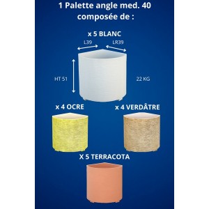 Palet angulo med. 40 simple